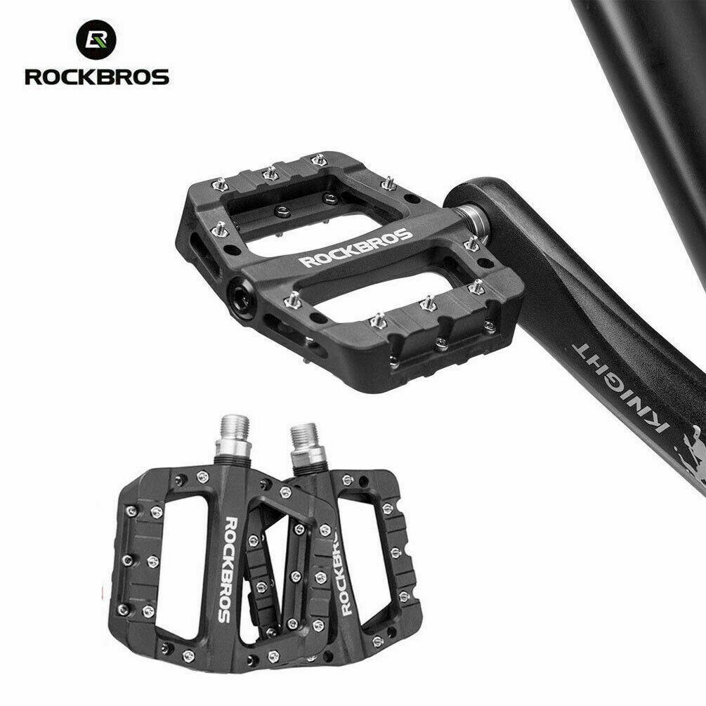 RockBros Mountain Bike Pedals Bike Nylon Pedals 9/16″ Seal Bearing Non-slip