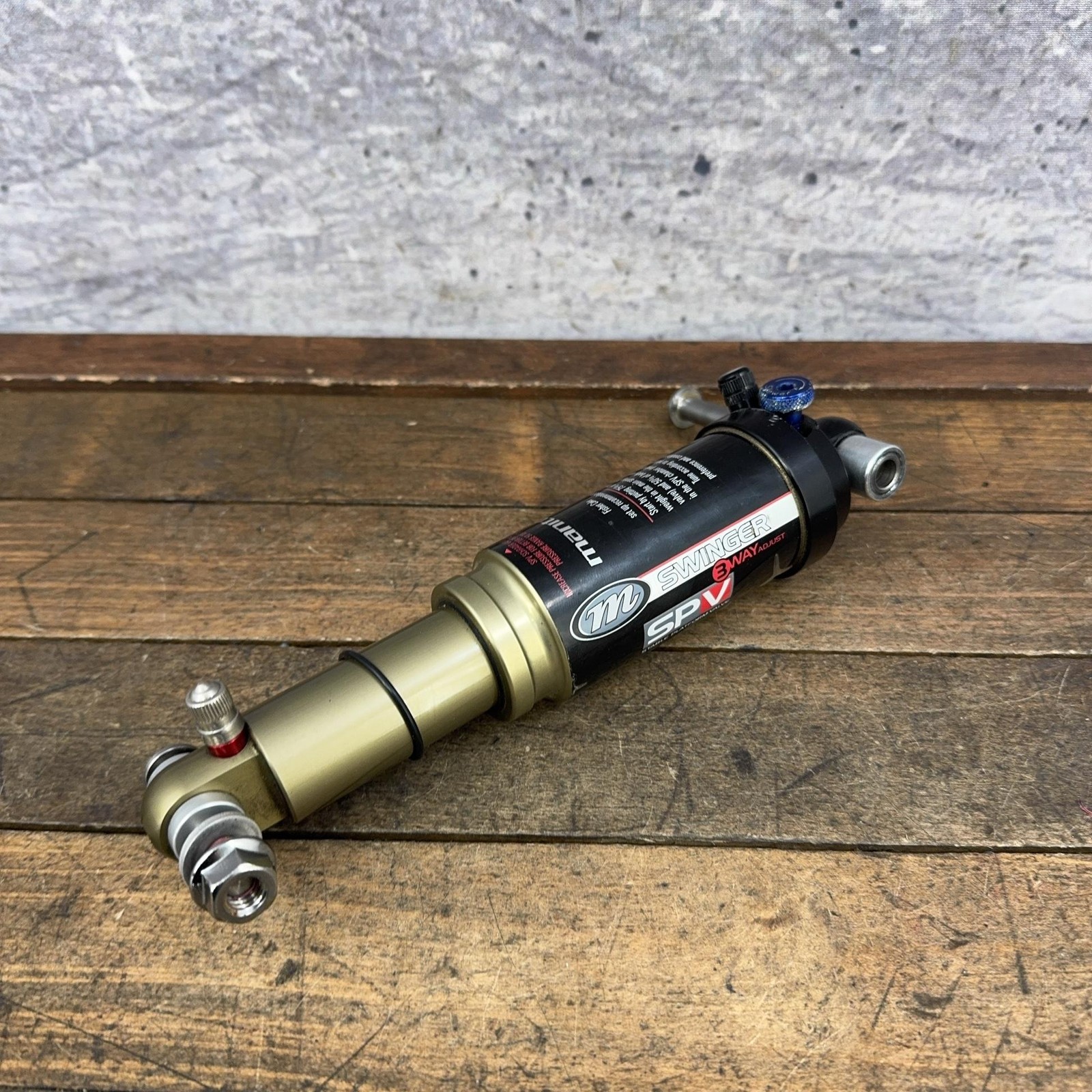 Vintage Manitou Swinger 3 Way SPV Rear Air Shock 7.875 MTB Mountain Bike Black