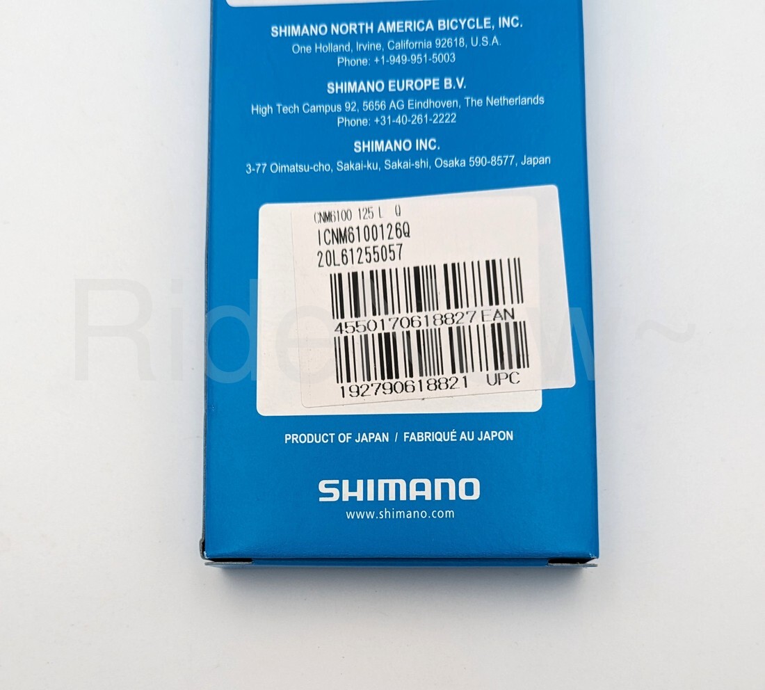 Shimano Deore CN-M6100 Bike Chain 12-Speed,126 Links, Silver ICNM6100126Q NEW