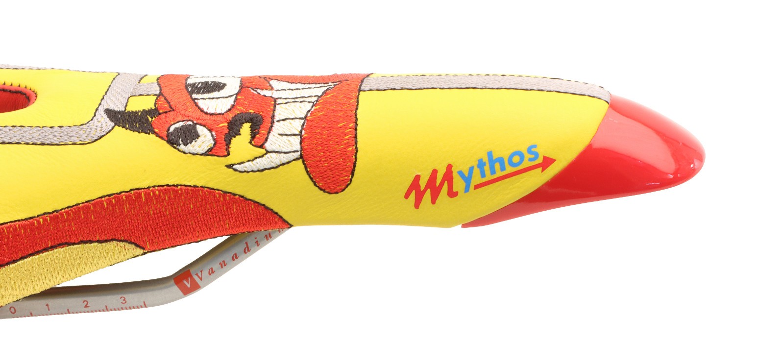 Selle Italia Mythos Saddle Claudio Chiappucci El Diablo Yellow/Red NIB NOS NEW