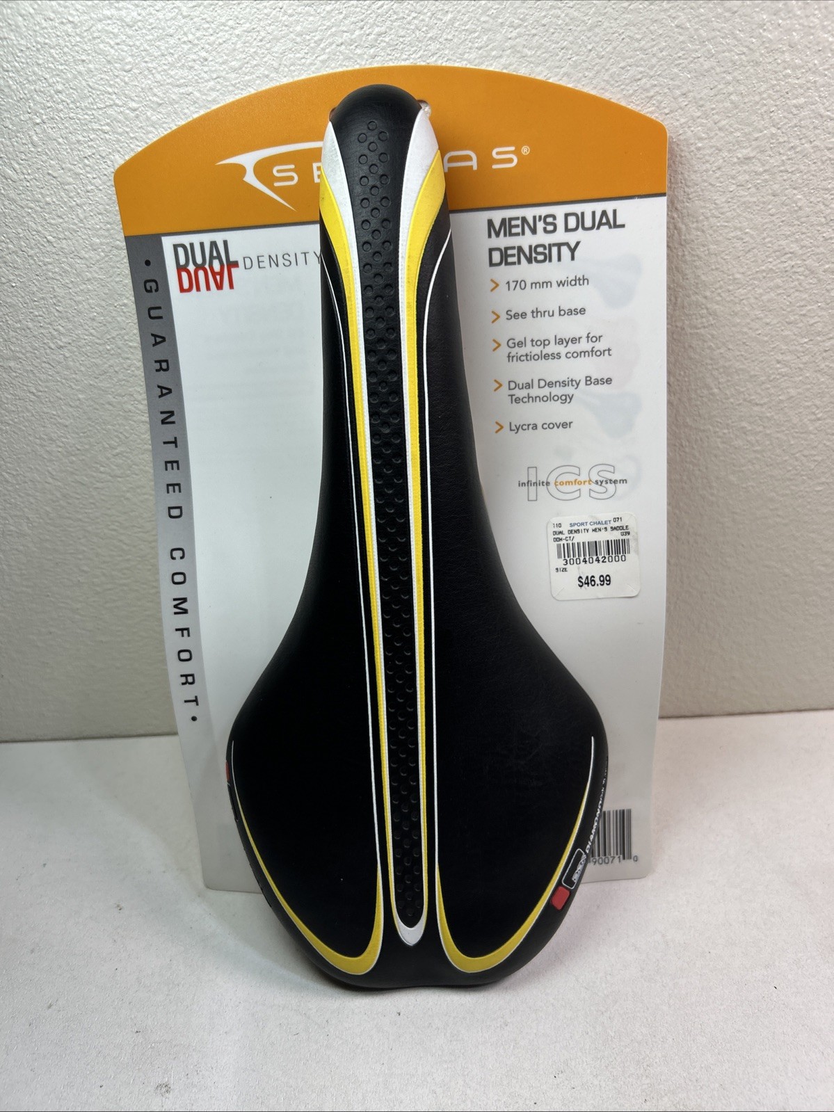 Serfas Mens Gel Bicycle Seat with Dual Density I.C.S. Technology for Road Bikes