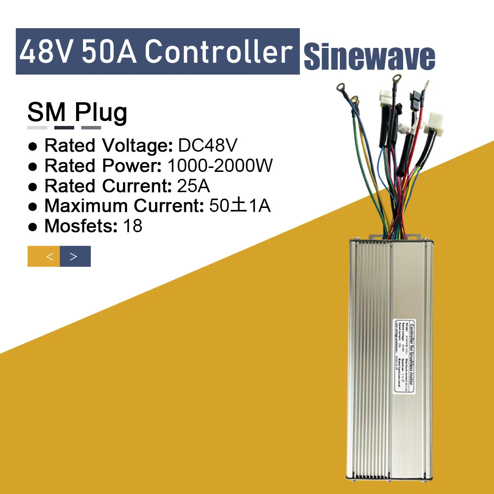 Electric Bike 36V/48V 15A/17A/22A/25A/30A/50A KT Squarewave/Sinewave Controller