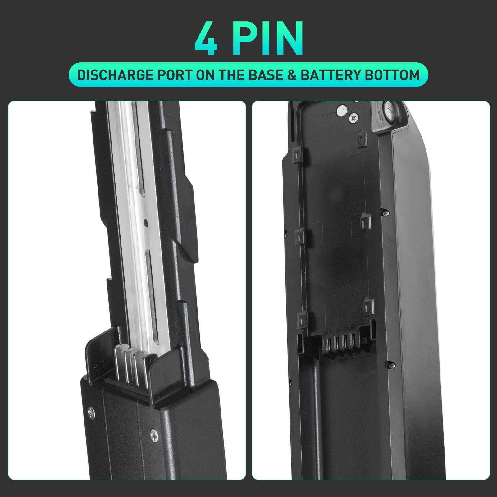 48V 10Ah Lithium li-ion Battery Pack ≤1500W ebike Bicycle EBike Electric Charger