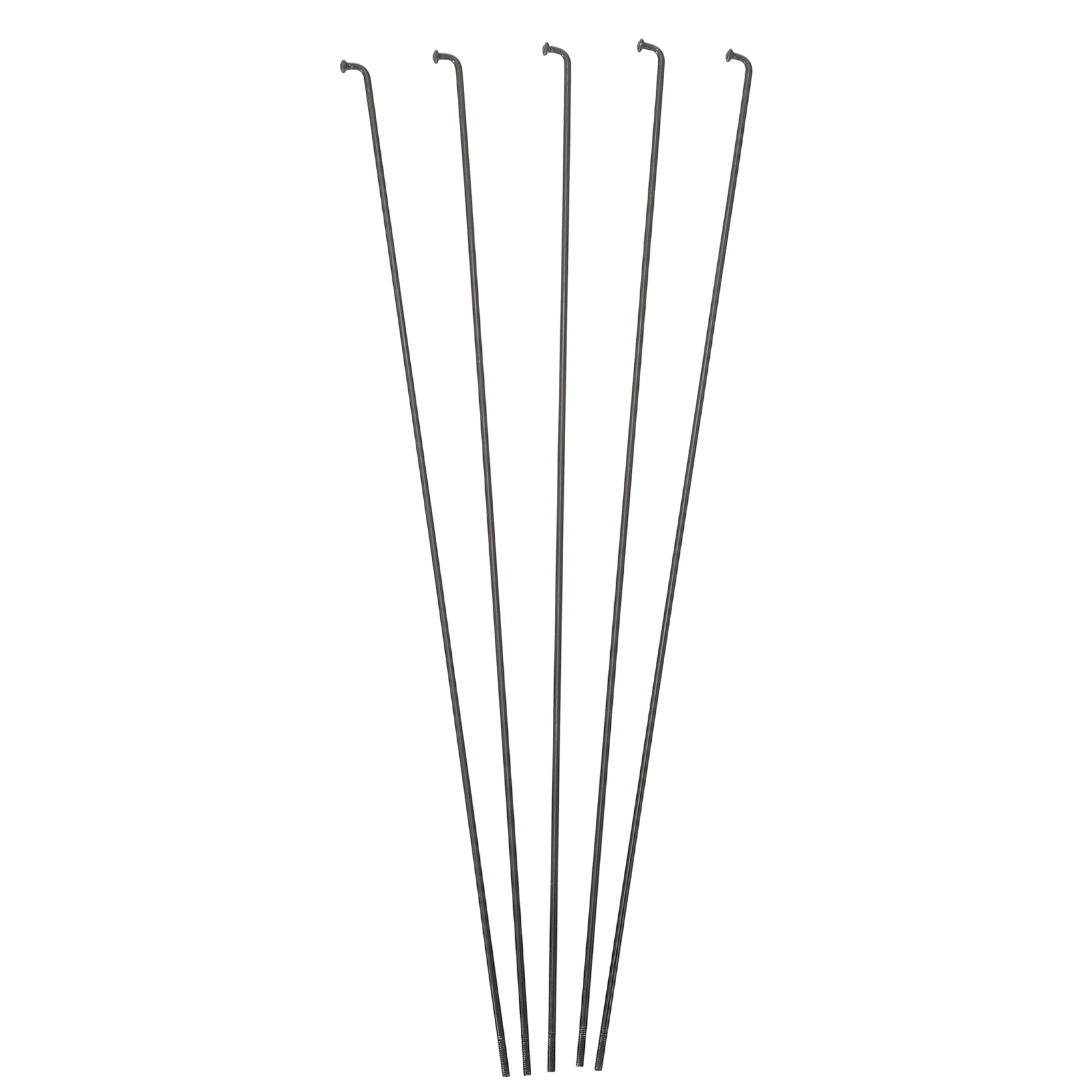 14G J Bend 280mm x 2mm Bike Bicycle Spokes with Nipples Steel Black Item of 36