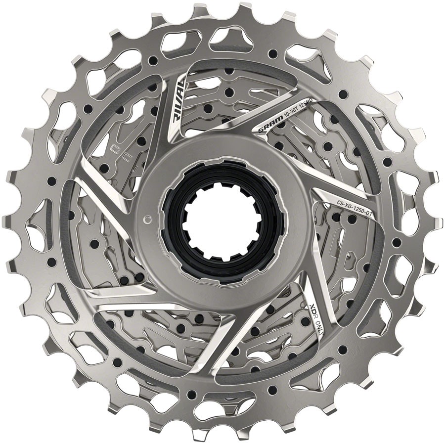 SRAM Rival AXS XG-1250 Cassette 12-Speed 10-30t Silver For XDR Driver Body