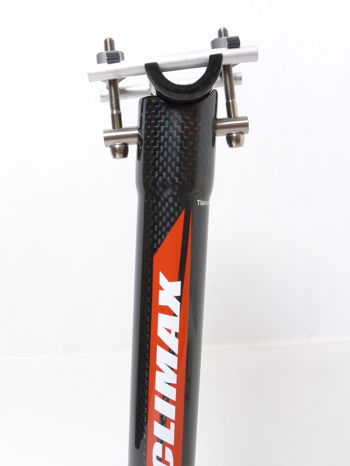 140g,31.6x350mm Climax SP02C 3K gloss carbon Seatpost Ti Hardware Road MTB Black