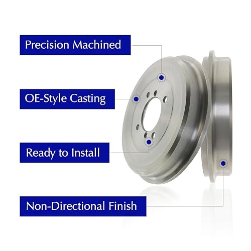 Centric 123.40009 C-Tek Automotive Rear Brake Drum for 1 Count (Pack of 1)