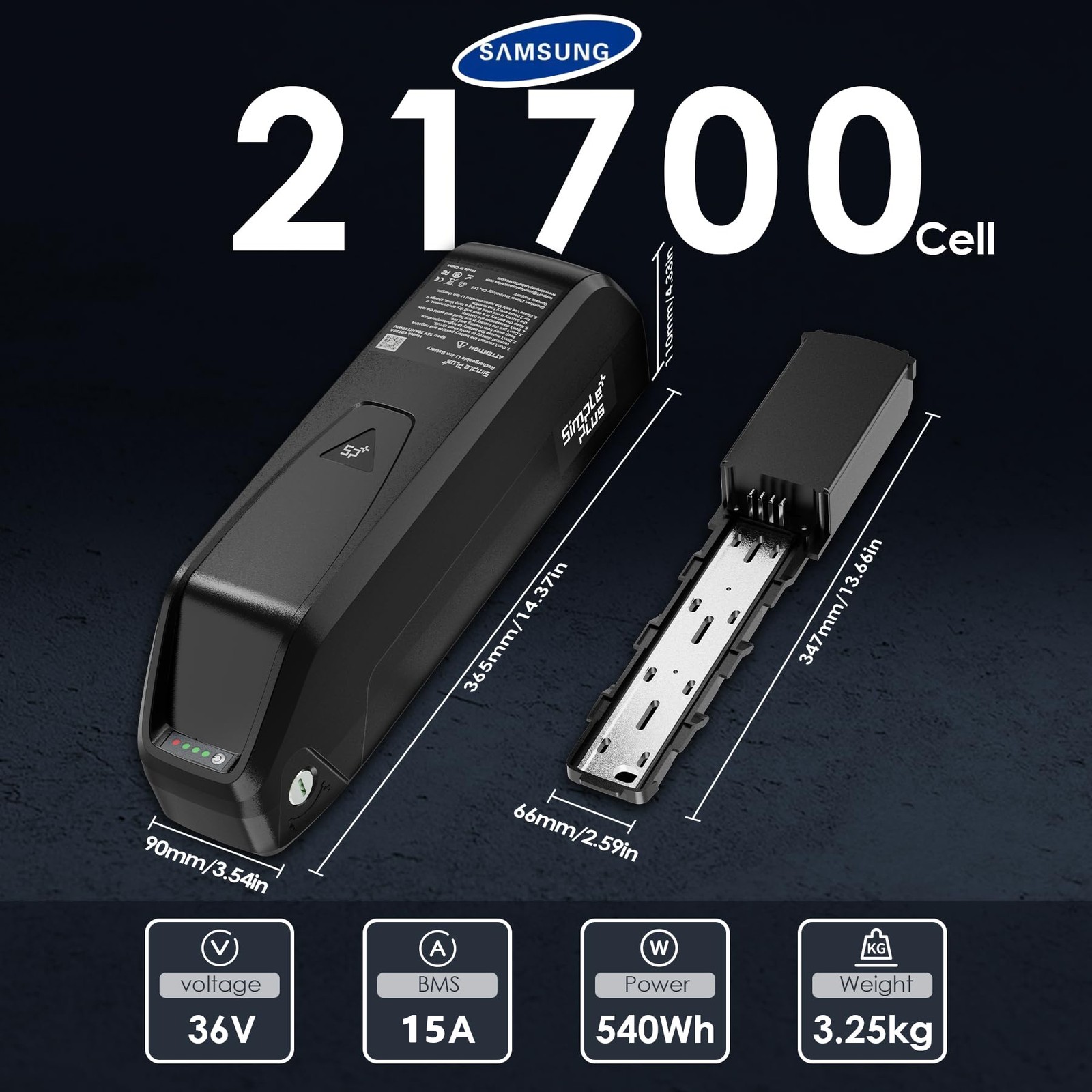 NEW 48V 36V 15Ah/20Ah Lithium Battery For 200W-1000W Motor