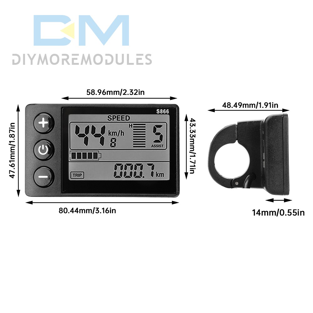 36V 48V 64V 40/30/20A Sine Wave Brushless Motor Controller for Electric Bicycle