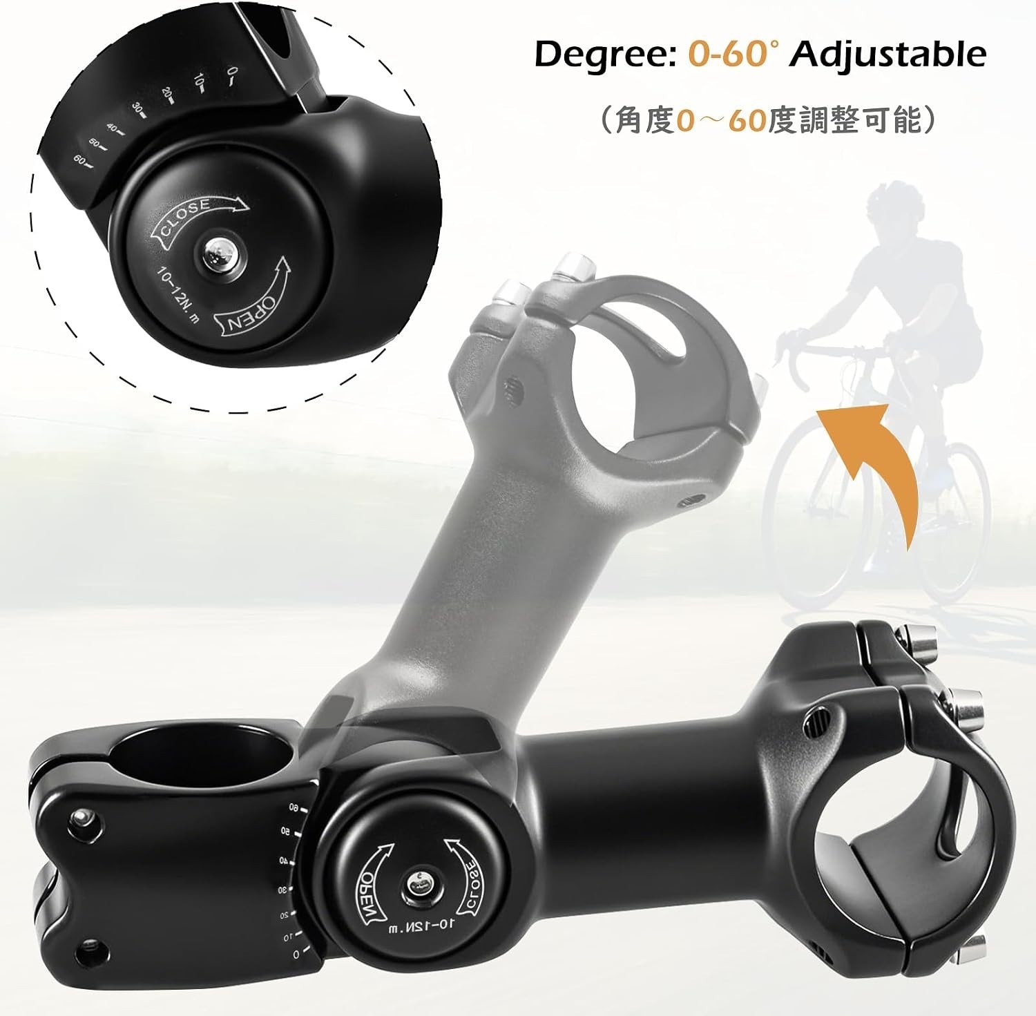 25.4mm Adjustable Bicycle Stem Extender for Optimal Riding Posture & Comfort