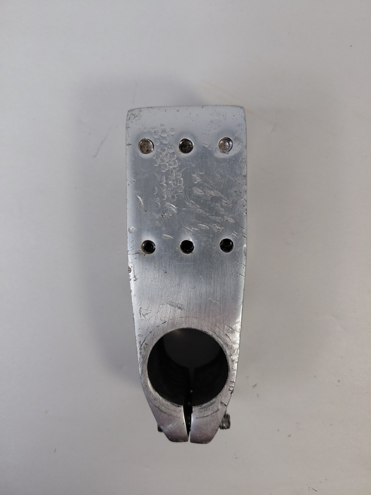 Redline BMX Stem 6 Bolt 1 1/8Threadless Silver Vintage 90s Alloy Bicycle RL