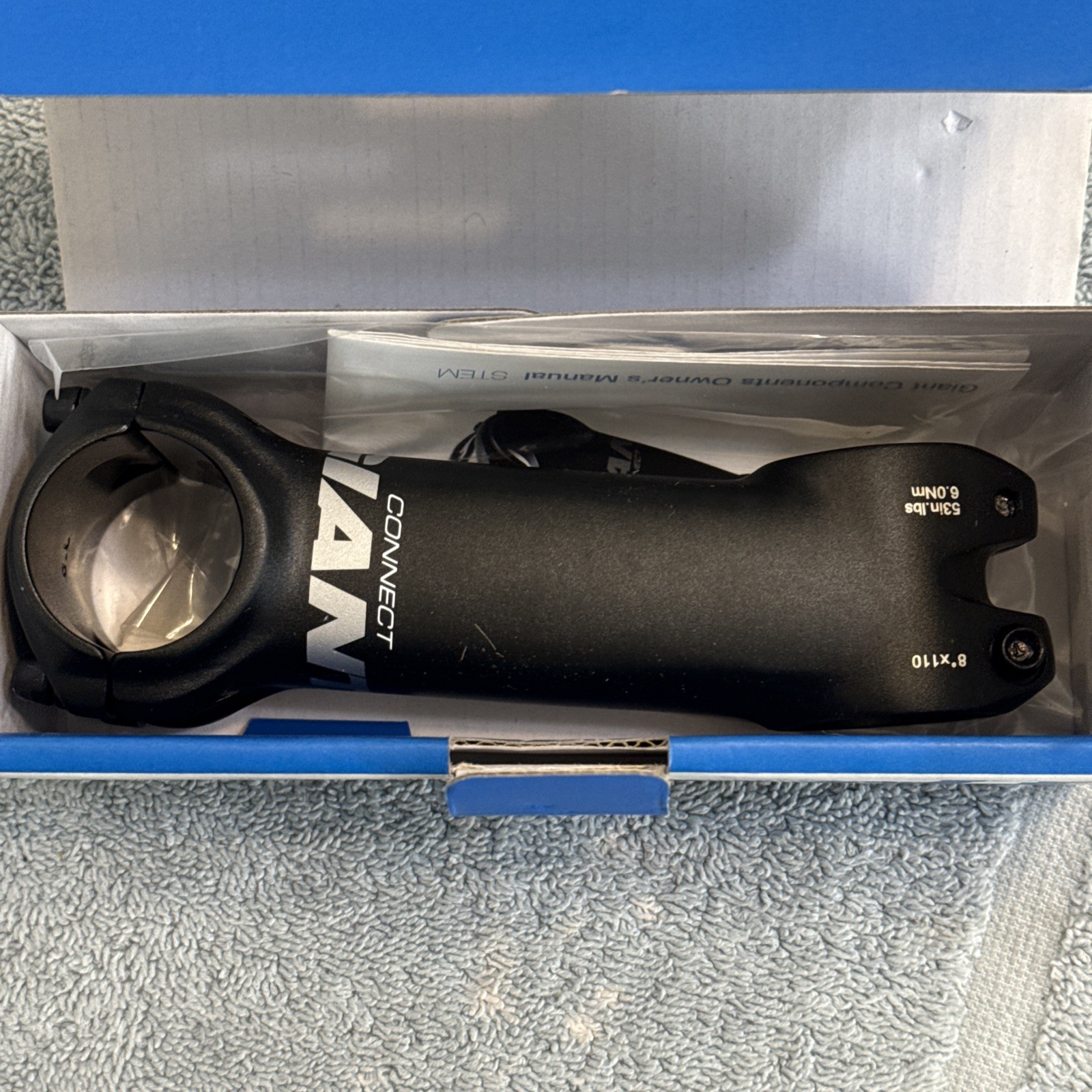GIANT CONNECT STEM 110MM 31.8MM Clamp 8 degree for 1-1/8 steerer Black[ssg]