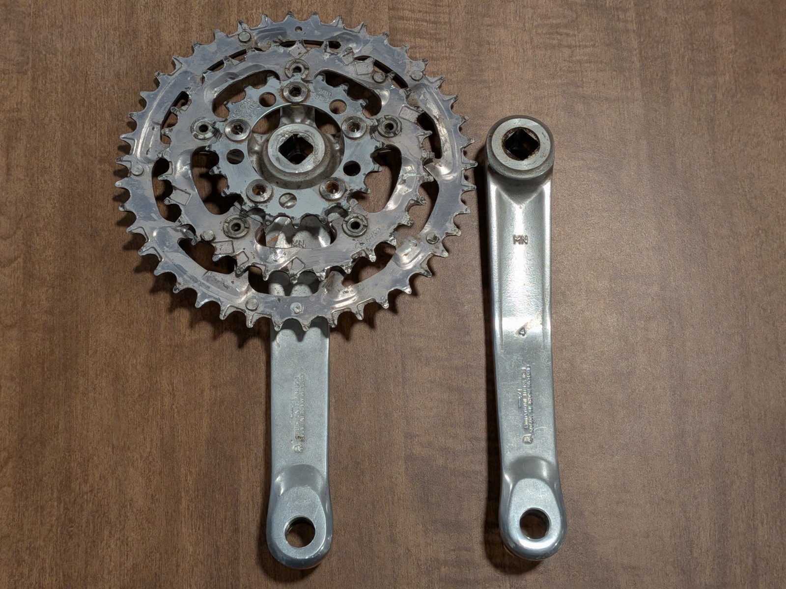 Vintage White industries By Sugino Crankset Square Taper Cranks 42/32/20