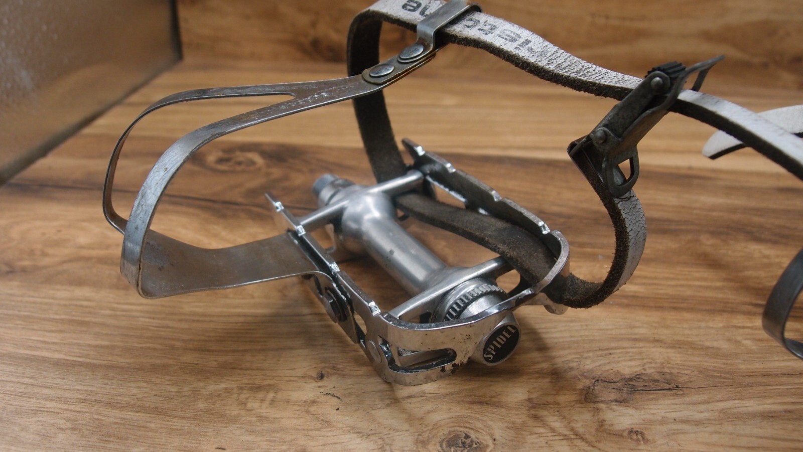 flat platform pedals Spidel Maillard made in France 1982 road bike 9/16 in