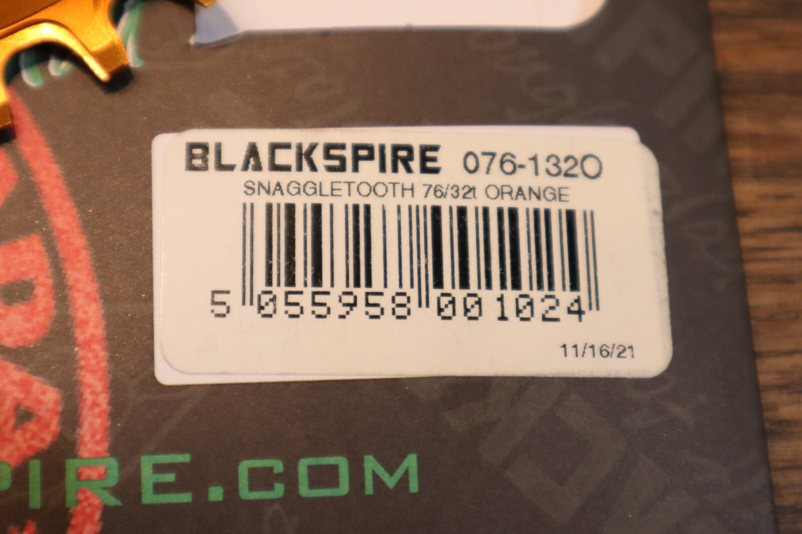 New BLACKSPIRE Chainring Asymmetrical 76MM BCD 4 Bolt 32T Orange FOR SRAM XX1