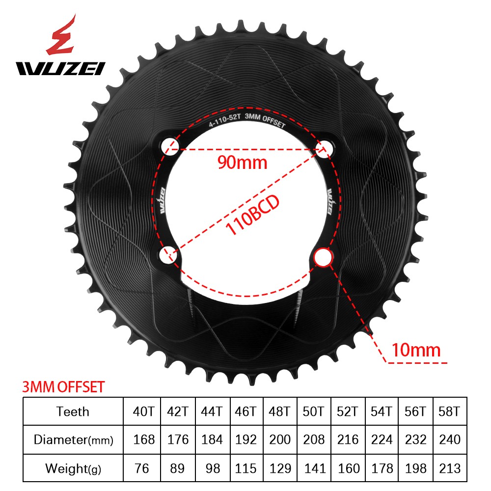 110BCD Chainring Narrow Wide 7075 For Shimano R7000 R8000 R9100 Road Bike Crank