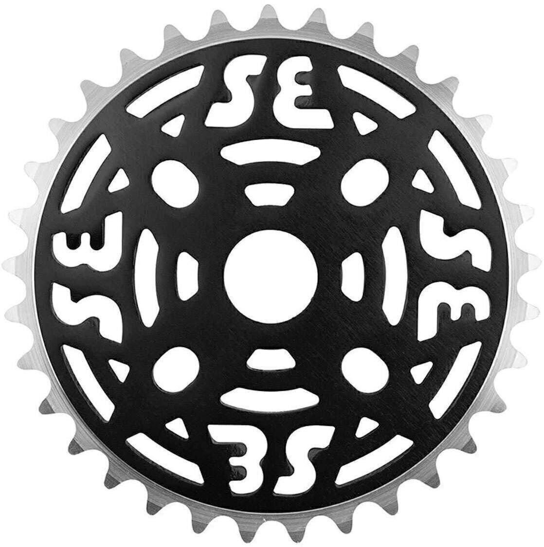 SE Bikes Chainring 1pc 33T 1/8 Alloy Anodized (BLACK)
