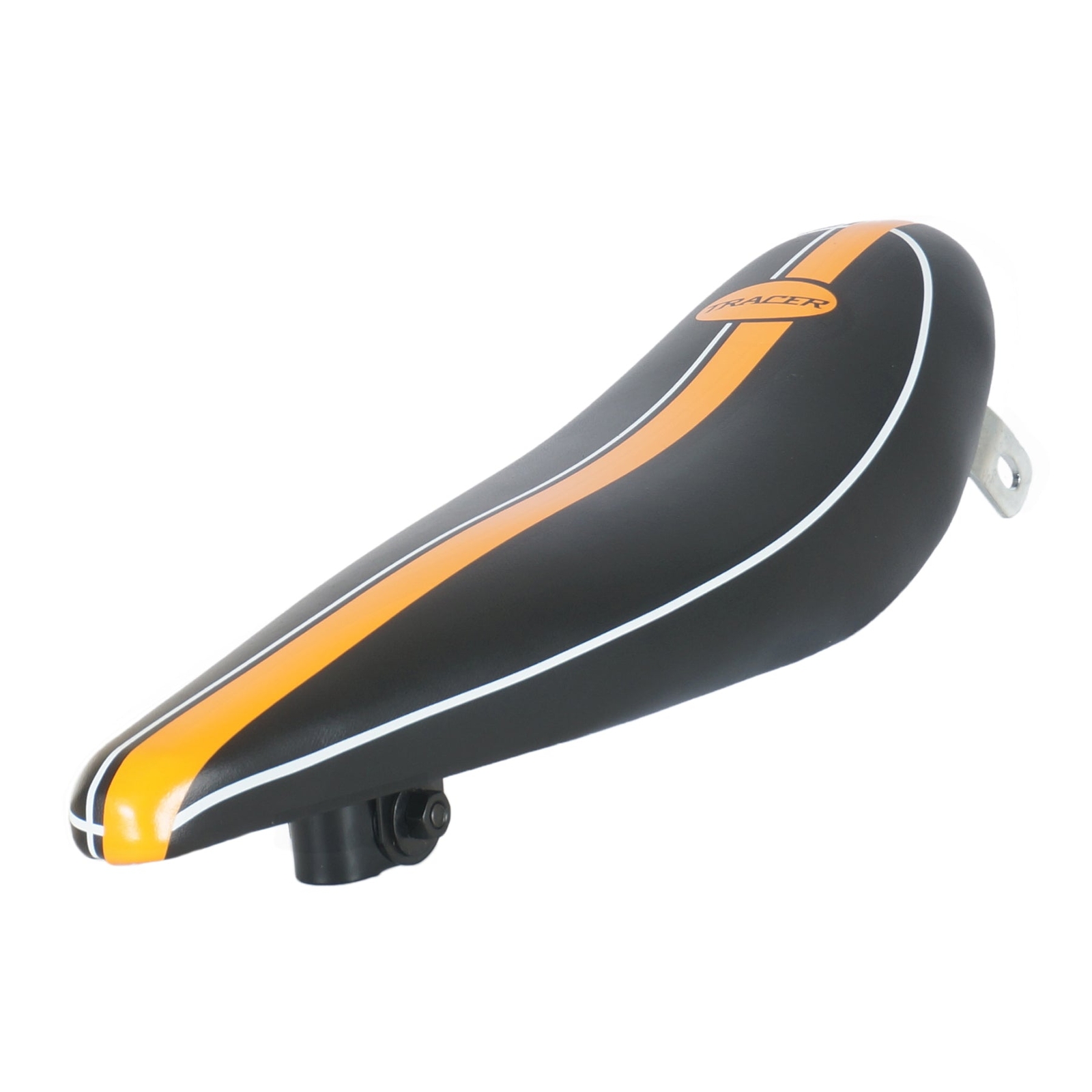 Tracer Banana Seat Black w/Orange Center for 20″ Lowrider Cruiser Bikes