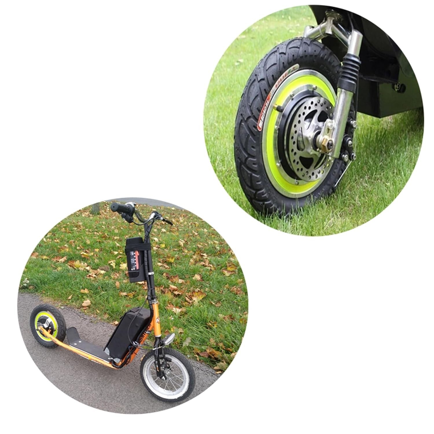 12″ Electric Scooter Hub Motor Wheel 48V 500W Wheel Motor Brushless Gearless