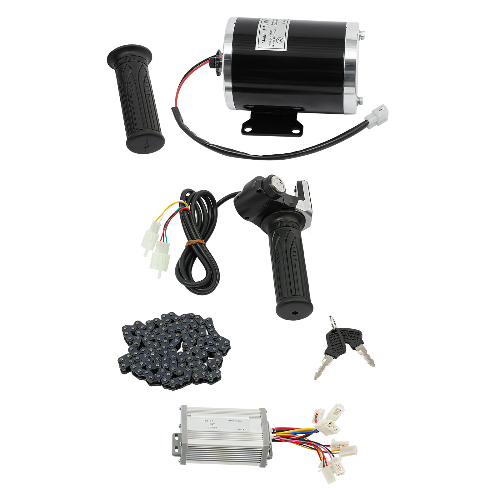 48V 1000W Brush Motor Controller Conversion Kit for Electric Bicycle ATV 3000rpm