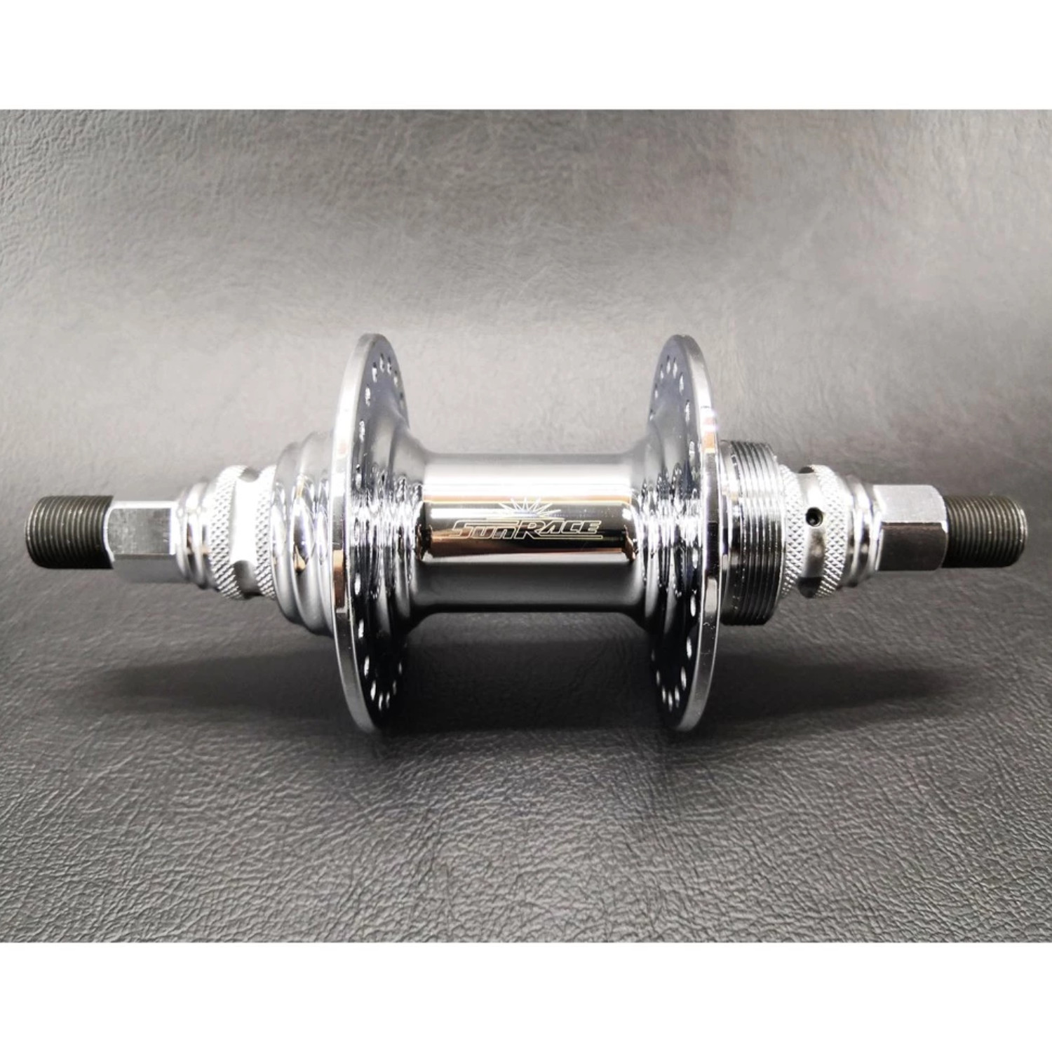 BMX NOS Sunrace Chrome Hub 48 Holes Old School CP 14mm Cr-Mo Axle -FREE SHIPPING