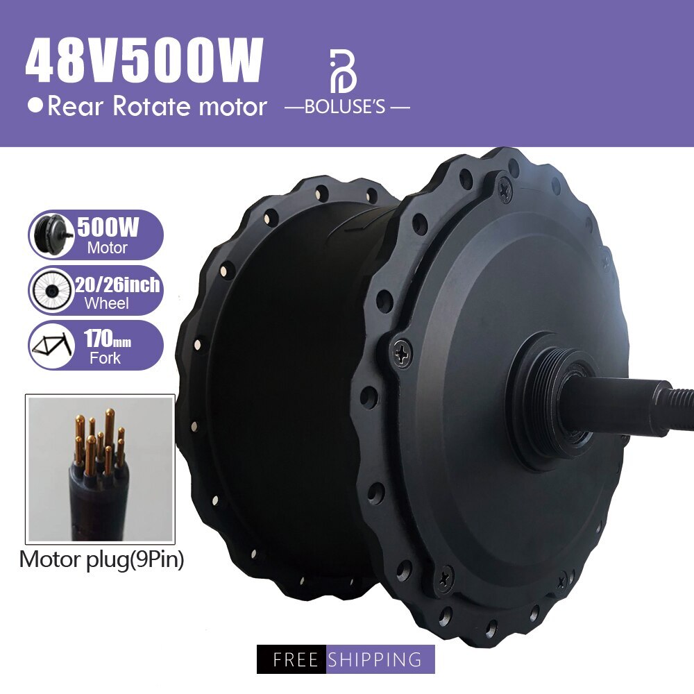 Snow Electric Bike 36V 48V 500W Front Rear Brushless Motor for 20 26inch 4.0Tire
