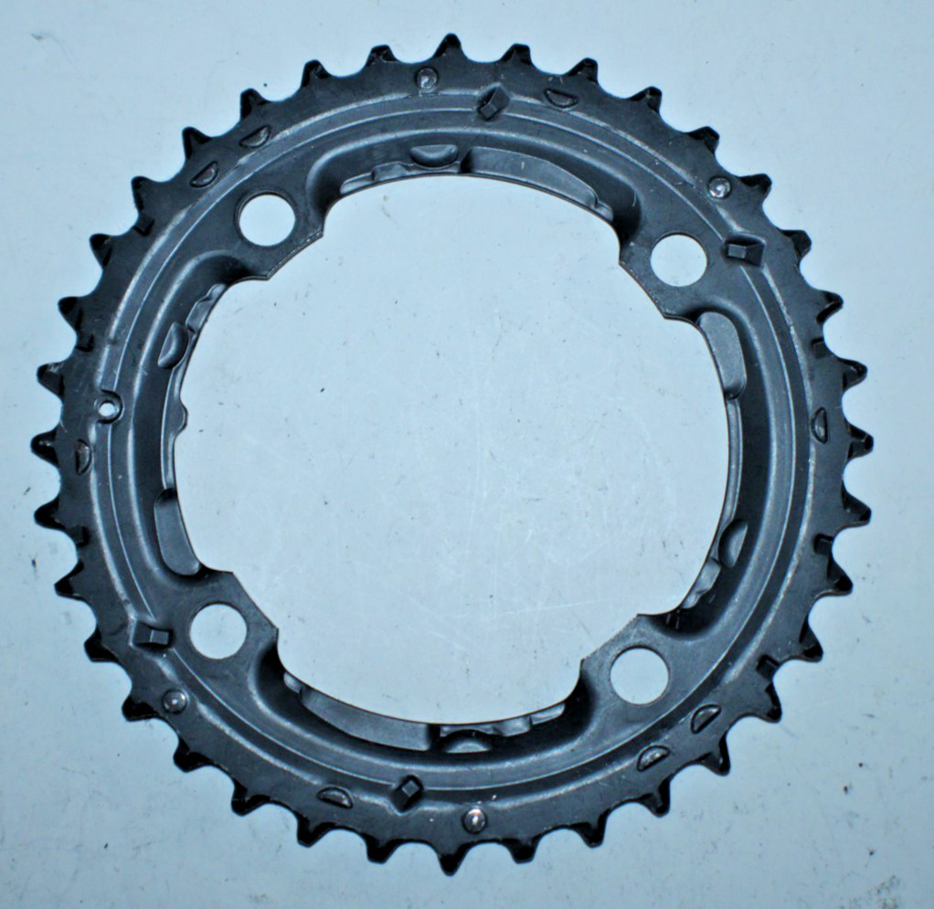 Shimano 36-22AC MTB Chain Ring 4-Bolt 104BCD 36 Tooth 36T Black Steel Gravel 10S