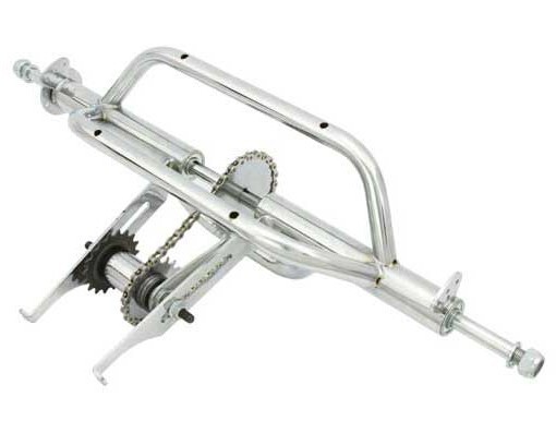 NEW! 20-26 TRIKE CONVERSION KIT 1 SPEED COASTER 5/8 AXLE HH-505 CHROME.