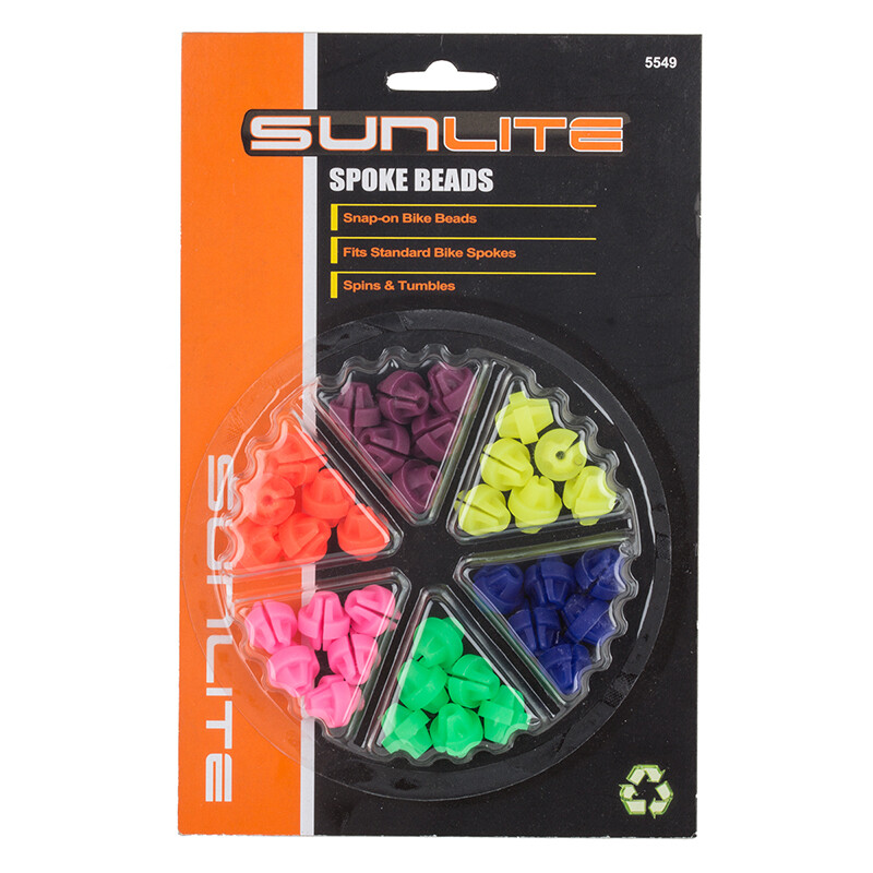 Spoke Beads Sunlite Assorted Colors 36 Beads