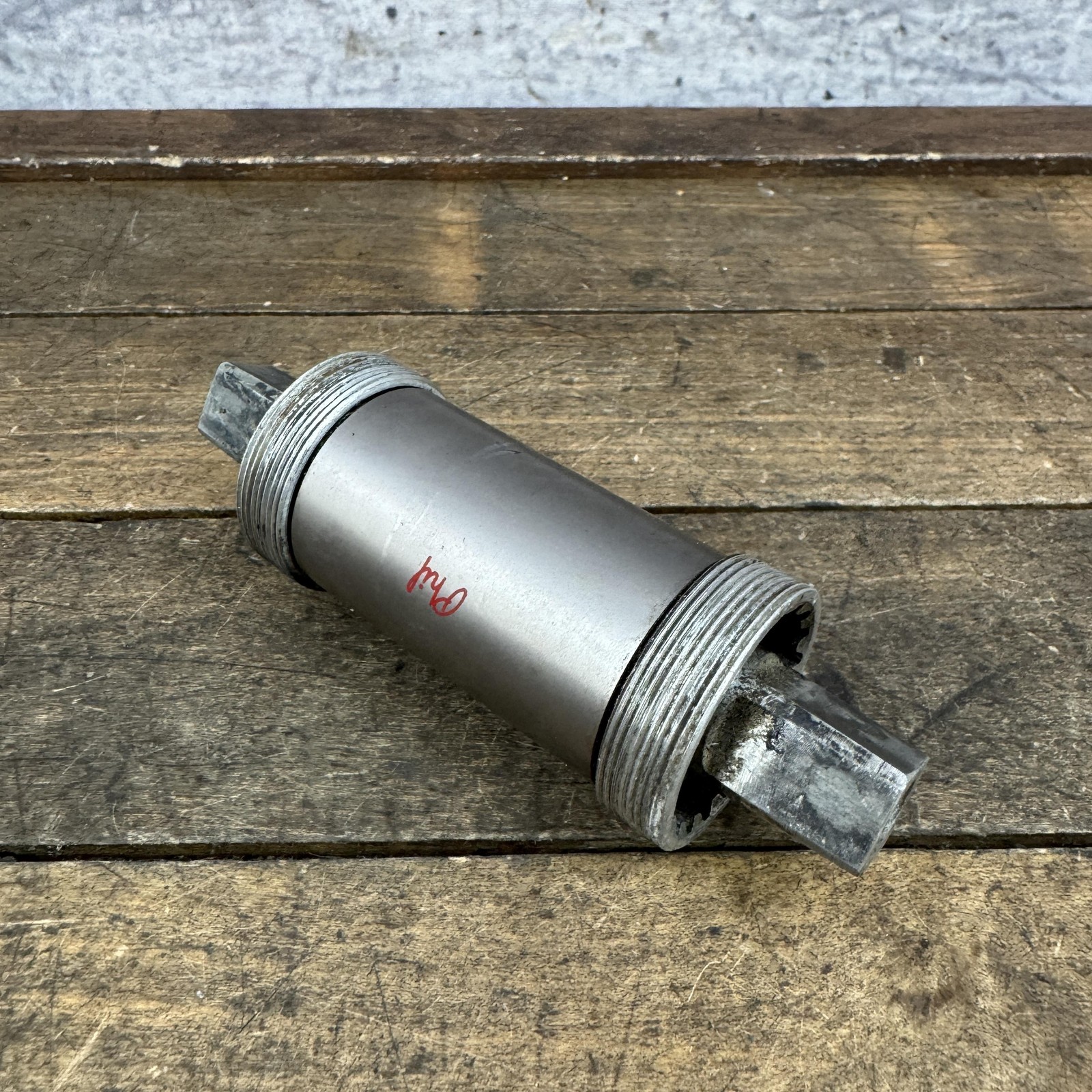 Vintage Phil Wood Bottom Bracket 112mm Spindle BSA English Steel Square Taper