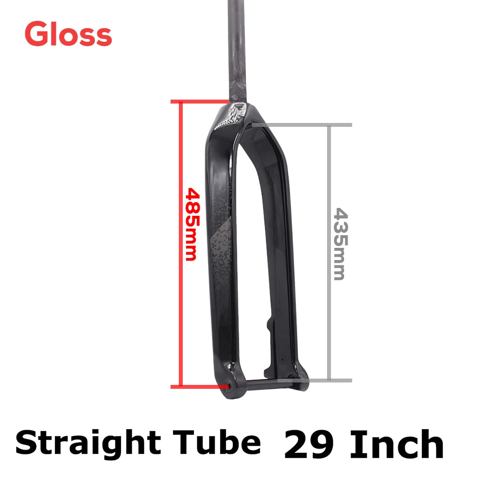 26 27.5 29ER Carbon Mountain Bike Fork 15*110mm Boost Disc Brake Max 3.0 Tire