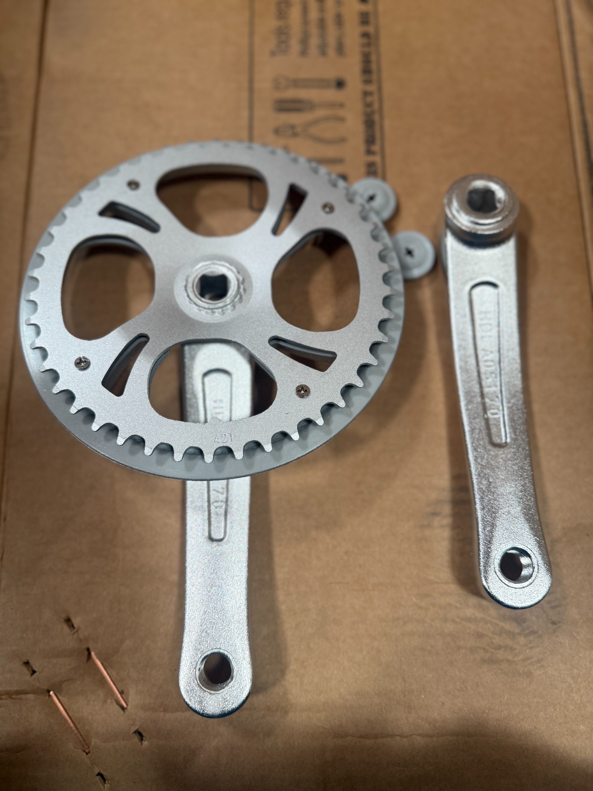 42T Crank set for City Bike 170MM Alloy 1/8* 42 Tooth