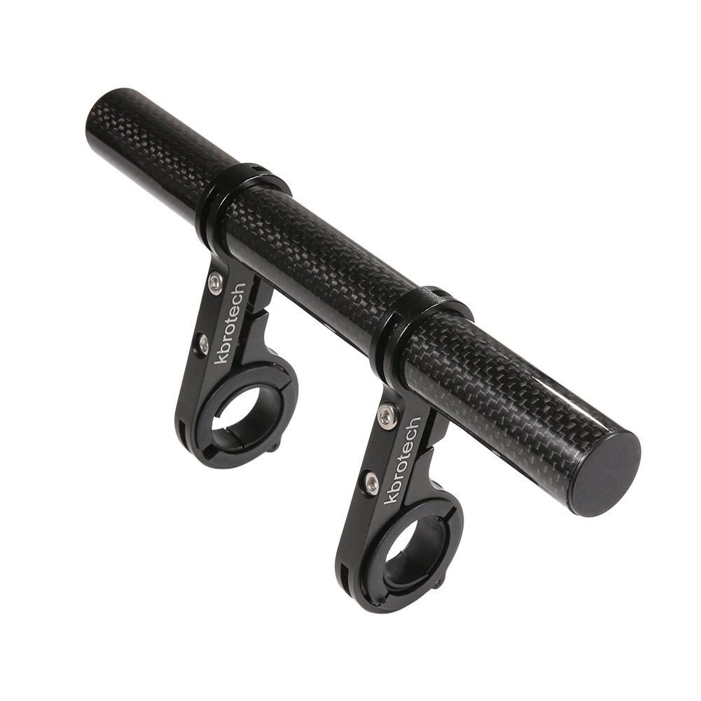 Bike Handlebar Extender Double Extension Carbon Fiber Mount Aluminum Alloy