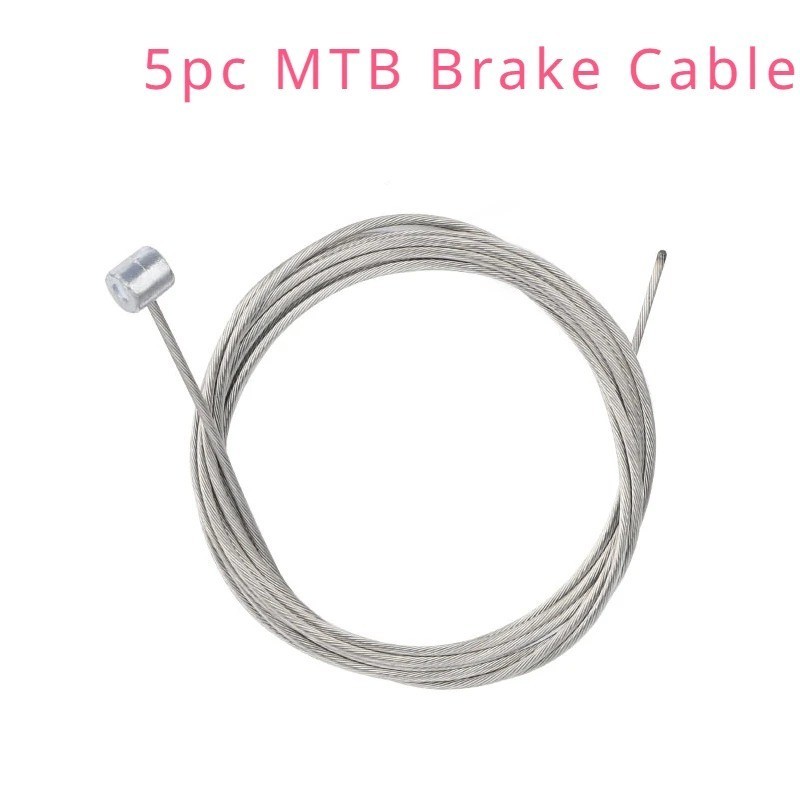 5PCS Bicycle Brake Shift Cable 1.7/2M MTB Road Bike Gear Wire Steel Line