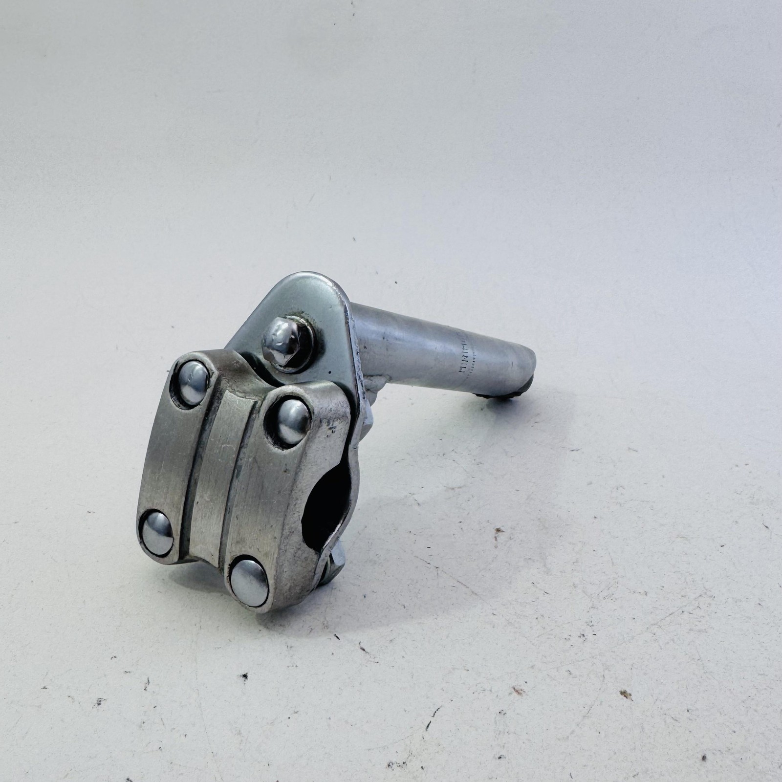 Vintage Quill Handlebar Stem 22.2mm 4-Bolt Steel Silver BMX Bike A32
