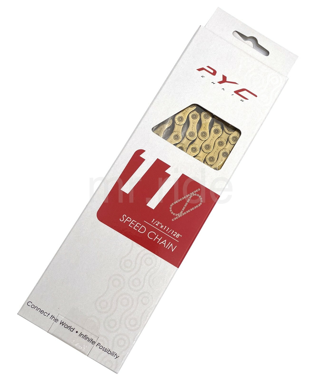 PYC X11EL 11-Speed 1/2″X11/128″ 116L Road/MTB/CX Bike Chain Ti Gold fit SHIMANO