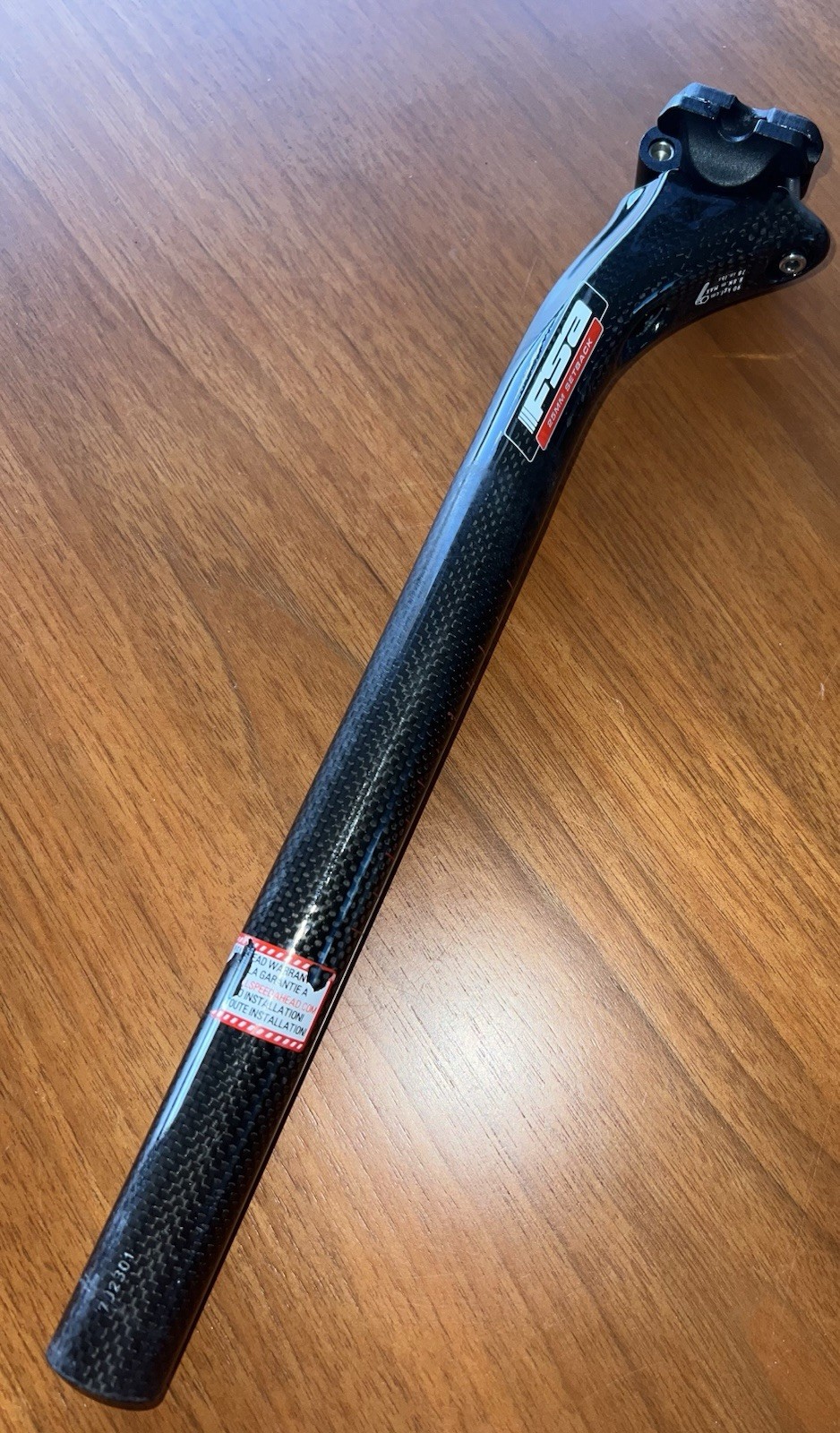 FSA K-Force Carbon Bike Seatpost 350mm x 28mm – 25mm Offset Black 228g