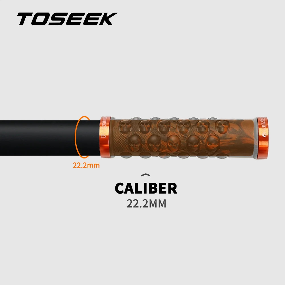 TOSEEK Full Carbon Handlebar 25.4mm Folding Bike Horizontal Handle Bar 400-700MM