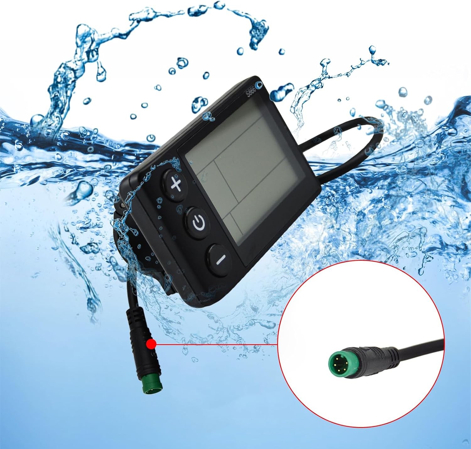 S866 Electric Bicycle LCD Display Meter, 24V 36V 48V Ebike LCD Display Control P