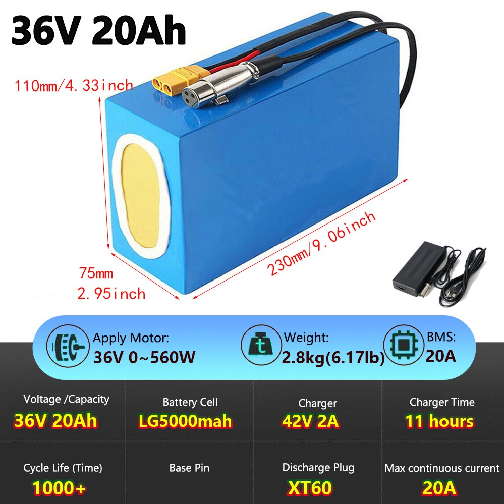 UPP ebike battery 36V 48V 52V 60V 72V 40Ah Lithium ion for 0~5000W Bicycle Motor