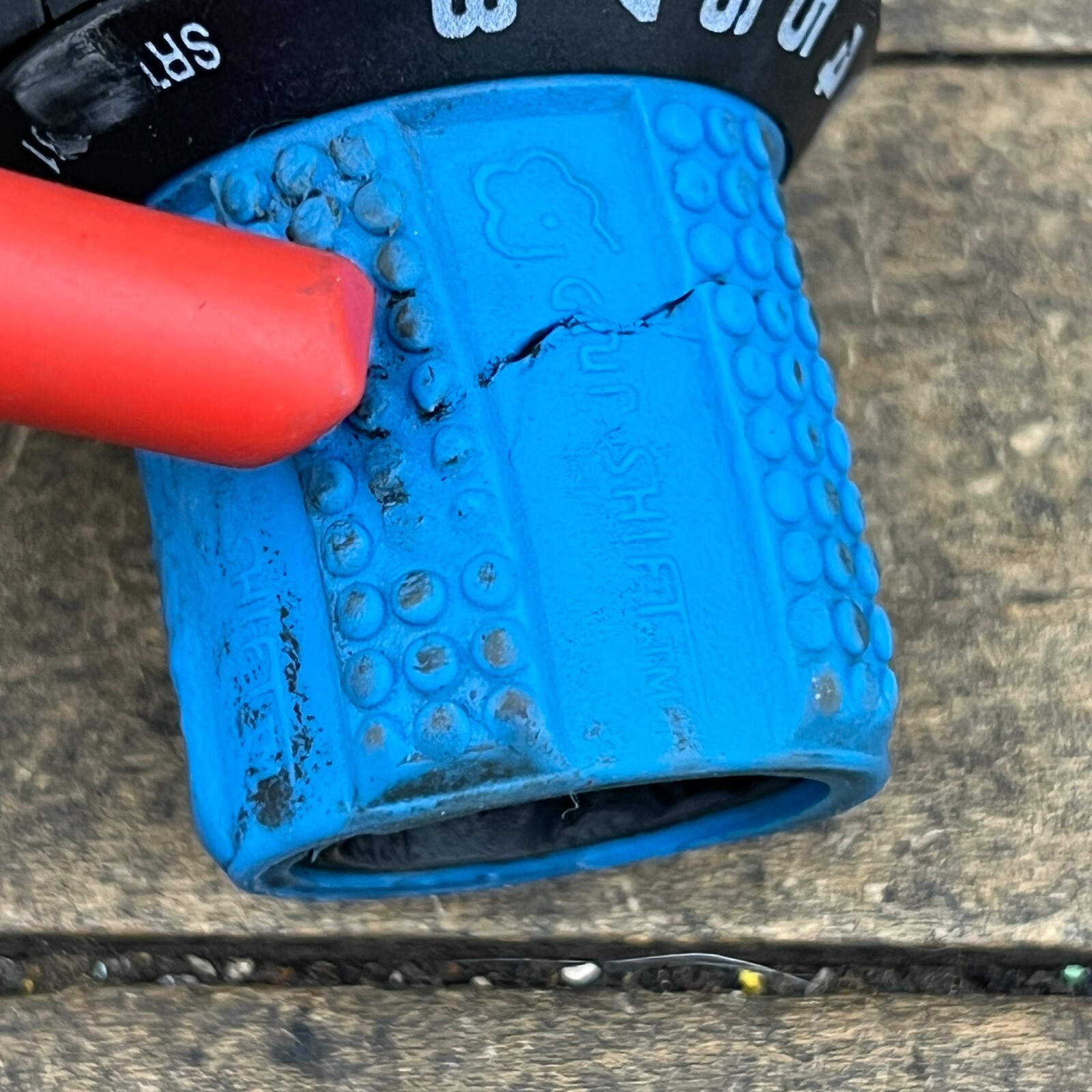 Vintage Grip Shift Shifter Blue Right 8 Speed 8s Gripshift Twist MTB Sram