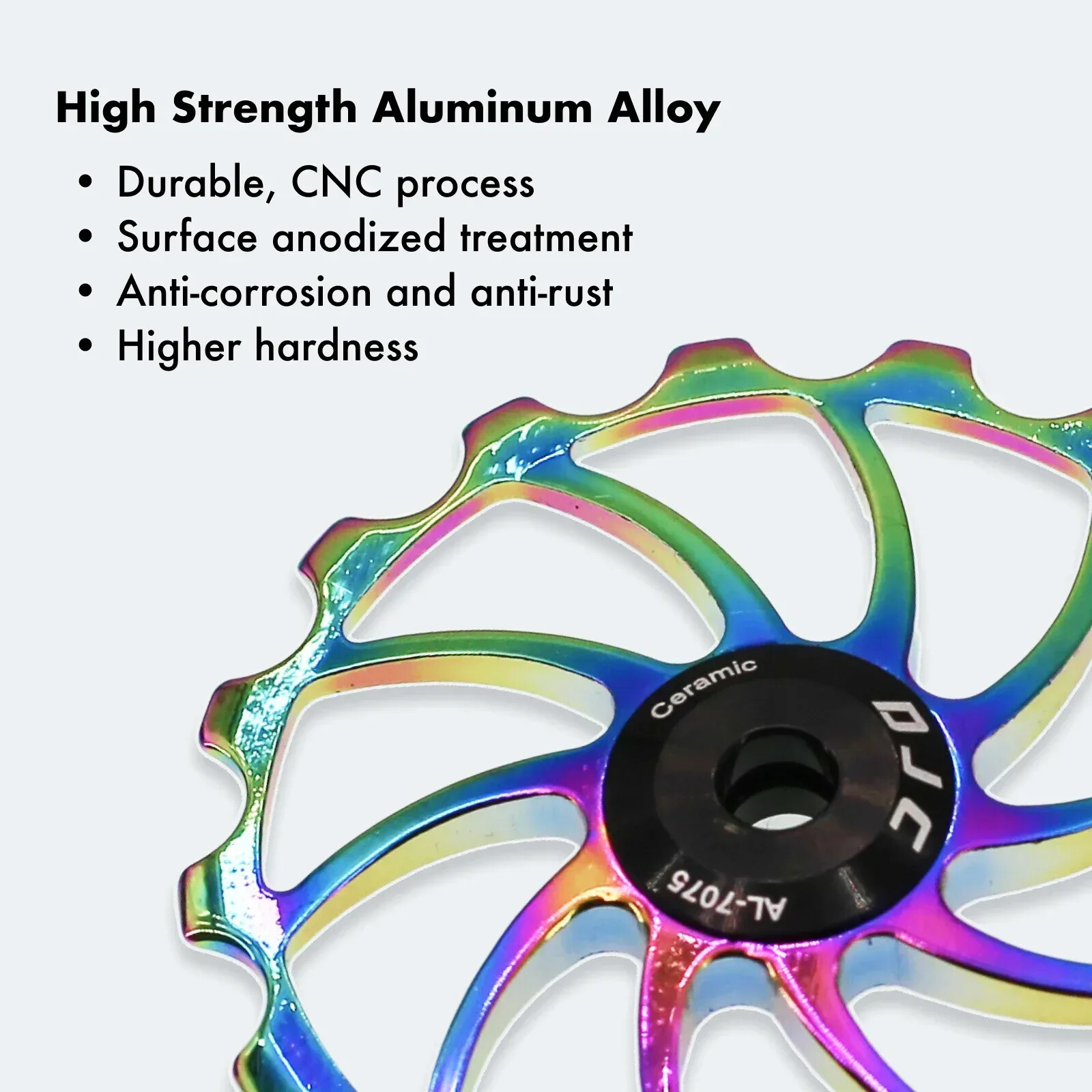 DJC Bike Pulley Wheel Ceramic Bearing Oilslick 11T 12T 13T 14T 16T MTB Road Bike