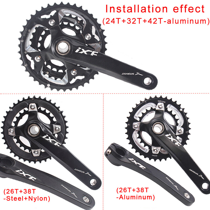 Bucklos 64/104BCD Bike Chainrings 22-44t Double/Triple MTB Chain Ring Sprockets