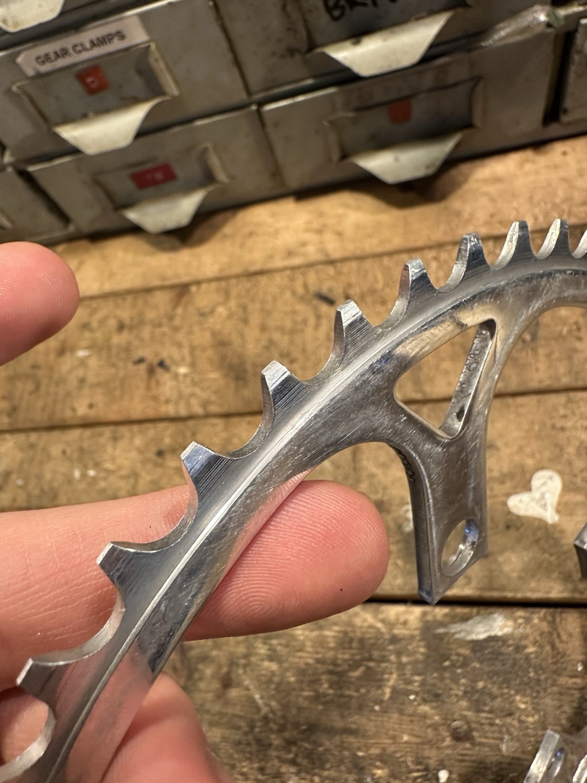 ZEUS 54 tooth 119mm bcd Chainring. Time Trail BIG RING Vintage Zeus 2000