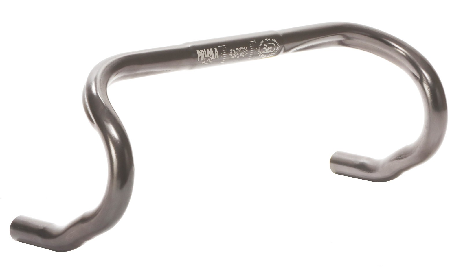 3TTT Prima 220 Forma Anatomic Bend Road Handlebar Gray 26.0mm 42cm NOS, NEW 3T