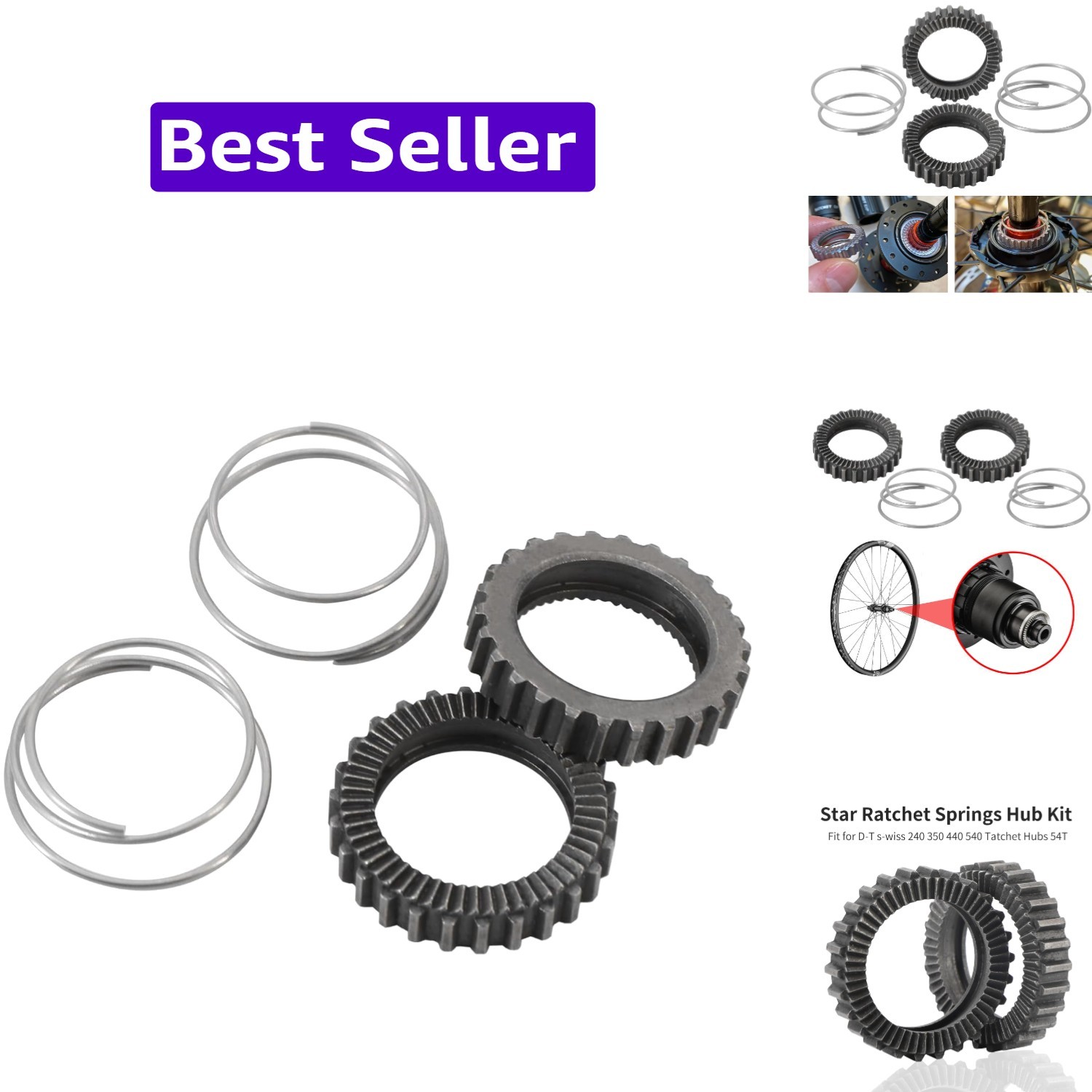 Star Ratchet Springs Hub Kit for DT Swiss 240 350 440 540 Tatchet Hubs 54T