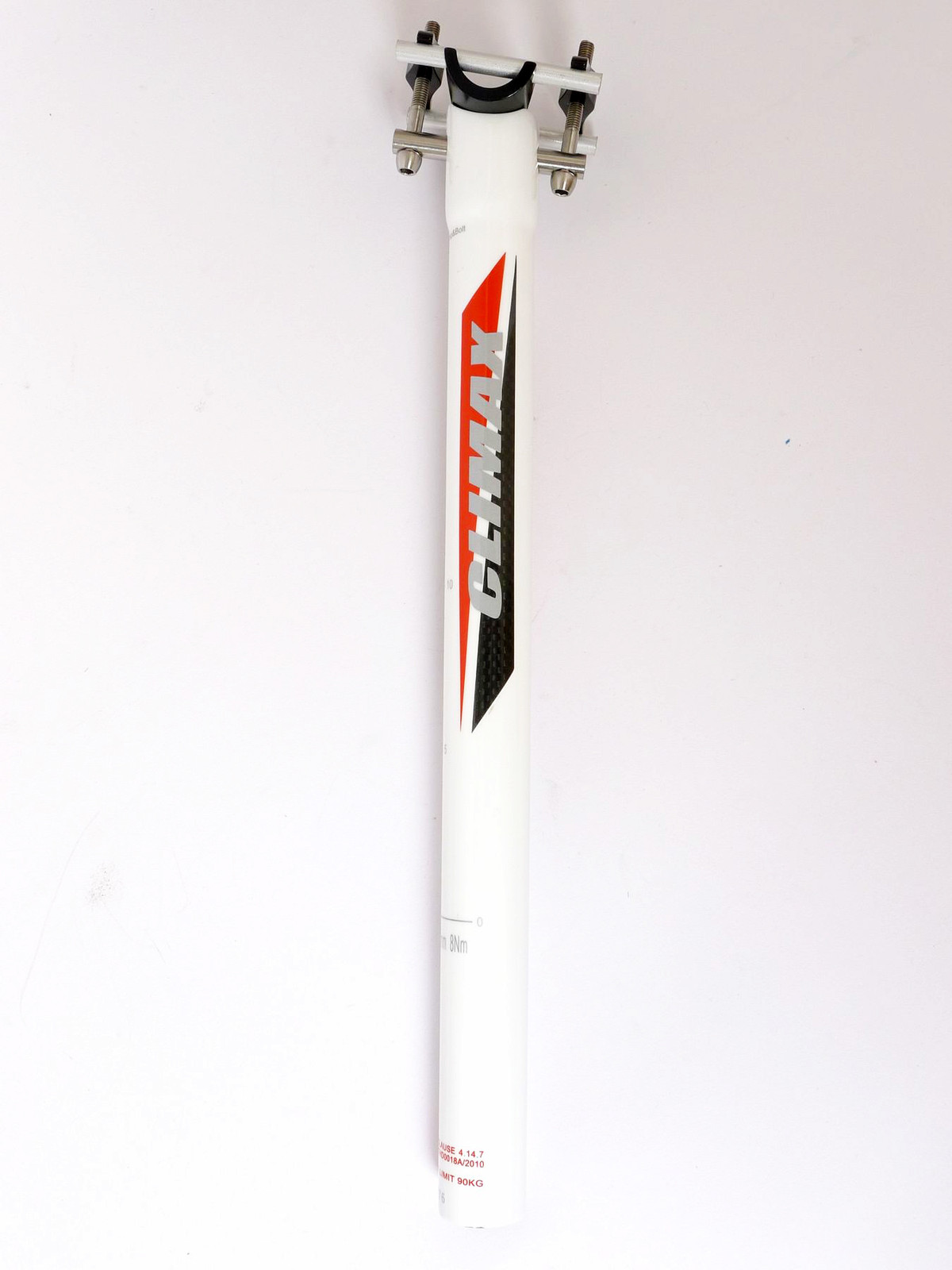 130g,27.2x350mm Climax SP02C 3K gloss carbon Seatpost Ti Hardware Road MTB White