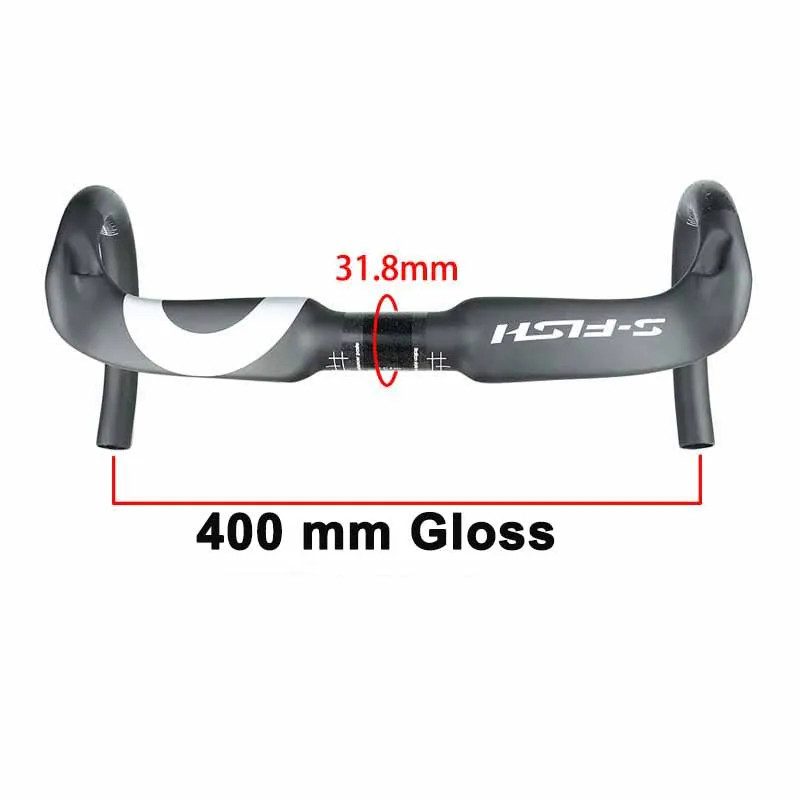 Full Carbon Road Bike Handlebar 31.8mm Matt/Gloss 380/400/420/440mm Accessories