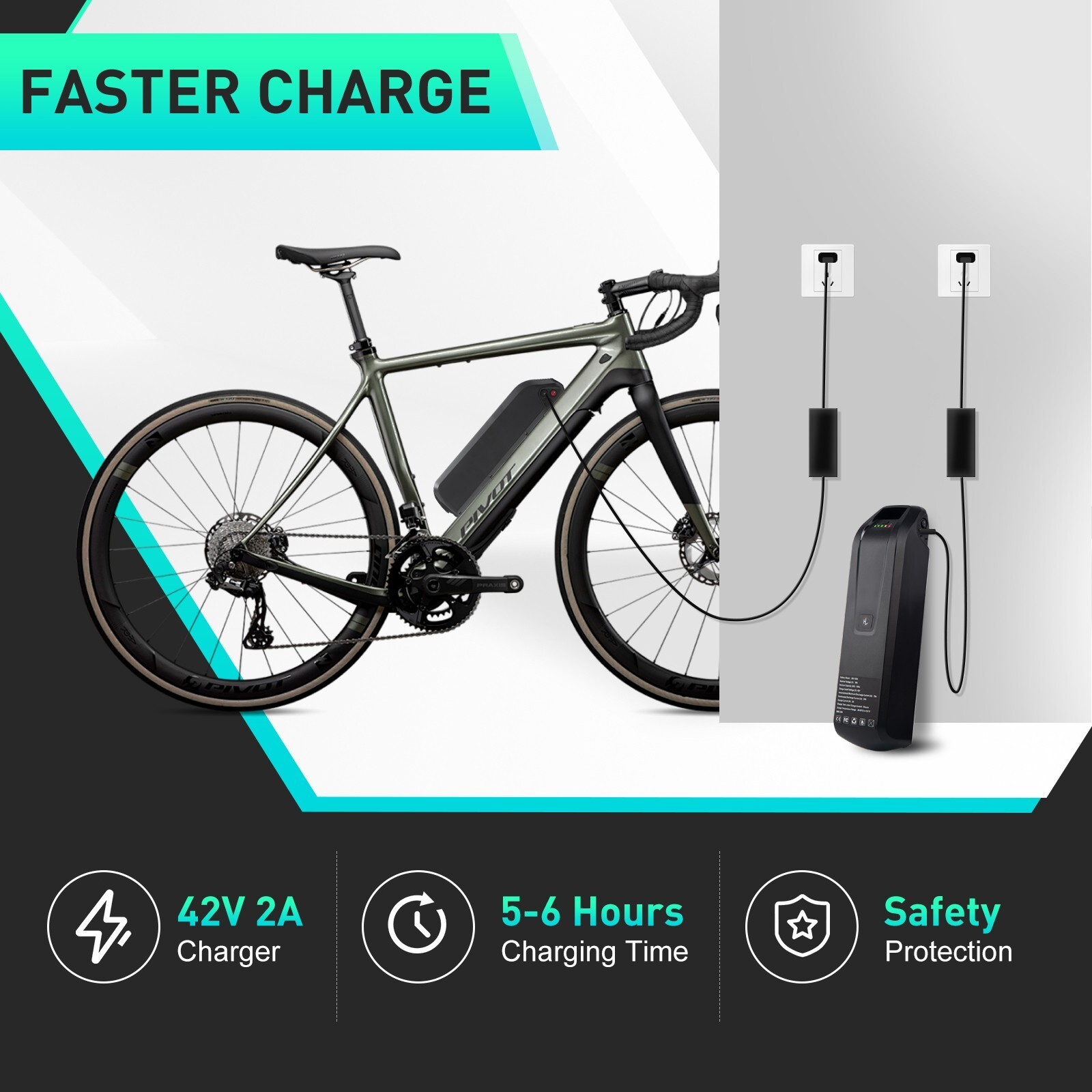 36V 48V 52V 10Ah 15Ah 20Ah Hailong Lithium Ebike Battery For Electric Bike Motor