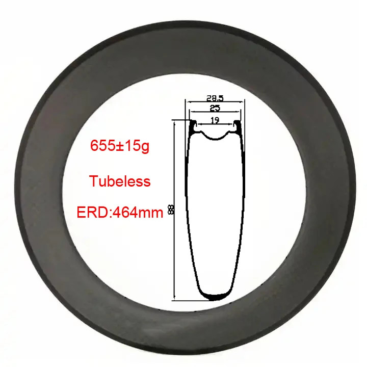 MTB Bicycle Road 700C 88mm Depth Carbon Rims Tubular Matte/glossy V Brake Rings